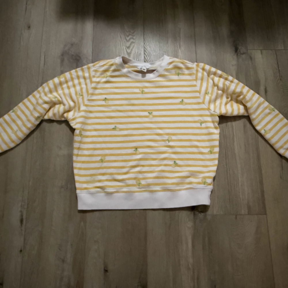 Lily Pulitzer Lemon and Striped Sweater Size Large